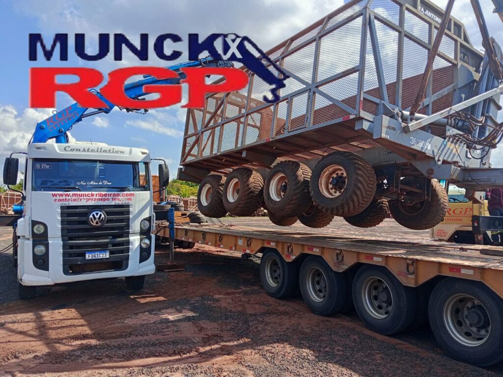 Munck Ribeirão Preto atendimento rápido, equipe qualificada e total segurança na movimentação de cargas